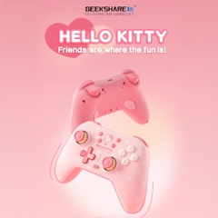 Tay cầm GeekShare Hello Kitty Wireless Controller cho Nintendo Switch, Windows