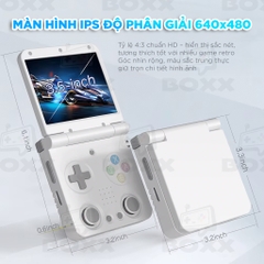 Máy chơi game cầm tay Miyoo Flip V2 Game Retro NES, SNES, SFC, PSP, PS1, GB, NDS, N64