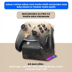Tay cầm MACHENIKE G5 Pro Max Phím cơ, Analog Hall Effect, Macro kèm Dock Sạc cho Nintendo Switch, PC, Laptop, Steam Deck