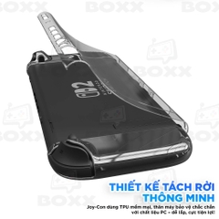 Case trong suốt chính hãng Skull & Co cho Nintendo Switch 2, Ốp trong suốt cho Nintendo Switch 2