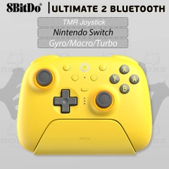 Tay cầm 8Bitdo Ultimate 2 Bluetooth kèm Dock Sạc cho Nintendo Switch, PC, Laptop