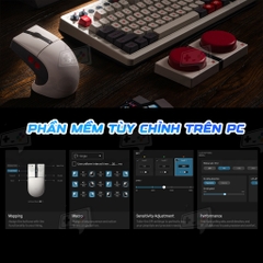 Chuột không dây 8BitDo Retro R8 Mouse - N Edition Wireless 4K Polling Rate kèm dock sạc