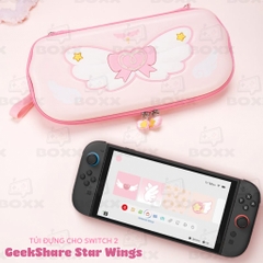 Túi đựng Máy Nintendo Switch 2 Chính Hãng GeekShare, GeekShare Star Wings Carrying Case for Switch 2