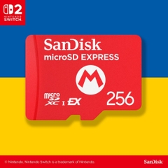 Thẻ Nhớ Sandisk microSD Express Card 256GB cho Nintendo Switch 2