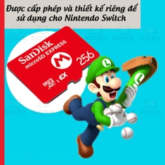 Thẻ Nhớ Sandisk microSD Express Card 256GB cho Nintendo Switch 2