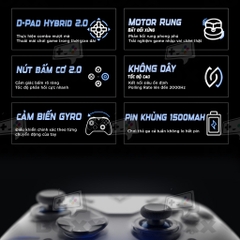 Tay cầm Flydigi Apex 5 hỗ trợ Macro, Phím Cơ, Polling Rate 1000Hz cho Nintendo Switch, PC, Laptop