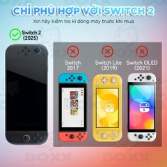 Case trong suốt chính hãng GeekShare cho Nintendo Switch 2, Ốp trong suốt cho Nintendo Switch 2
