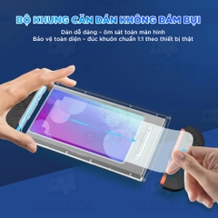 Kính cường lực cho Nintendo Switch 2 chính hãng GeekShare có kèm khung dán