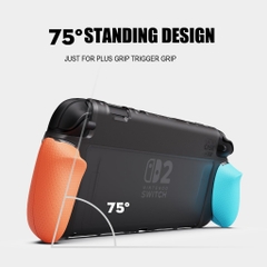 Ốp lưng GripCase chính hãng Skull & Co cho Nintendo Switch 2, Savage Raven GripCase Neon