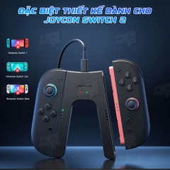 Grip Sạc Joy-Con chữ V cho Nintendo Switch 2 chính hãng JSAUX, Joy-Con Charging Grip for Switch 2