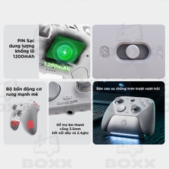 Tay Cầm GameSir G7 Pro hỗ trợ Macro, Phím Cơ, Polling Rate 1000Hz Kèm Dock Sạc