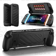 Ốp lưng tay cầm NeoGrip Split Protective Case JSAUX cho Nintendo Switch 2 hỗ trợ Dock, Chống mỏi tay