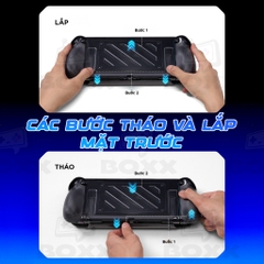 Ốp lưng tay cầm NeoGrip Split Protective Case JSAUX cho Nintendo Switch 2 hỗ trợ Dock, Chống mỏi tay