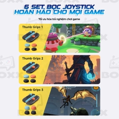 Núm bọc Analog cho Nintendo Switch 2 bộ 6 nút chính hãng JSAUX