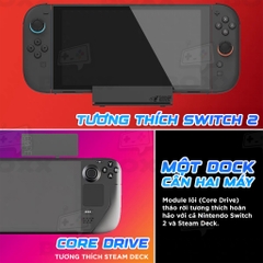 Dock xuất hình chính hãng Skull & Co Jumpgate cho Nintendo Switch 2