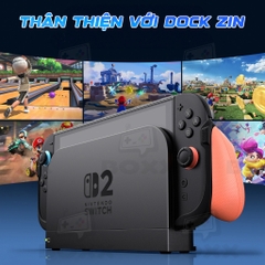 Ốp lưng Skull & Co FissionGrip cho Nintendo Switch 2, Savage Raven by Skull & Co FissionGrip