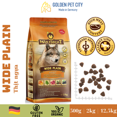 Hạt cho chó trưởng thành WOLFSBLUT WIDE PLAIN vị Thịt ngựa & Khoai lang