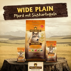 Hạt cho chó trưởng thành WOLFSBLUT WIDE PLAIN vị Thịt ngựa & Khoai lang