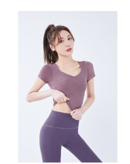 Áo tập Gym Yoga thể thao nữ cộc tay