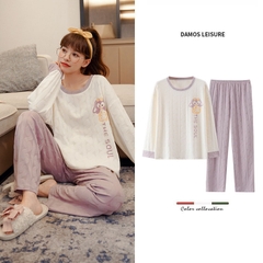 Bộ ngủ thu đông Cotton dài tay (17 kiểu dáng hot thu đông 2023)