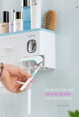 Hộp đựng bàn chải, cốc và kem đánh răng