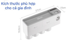 Hộp đựng bàn chải, cốc và kem đánh răng