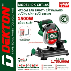 Máy cắt bàn trượt đa năng Dekton DK-CBT185 công suất 1500W