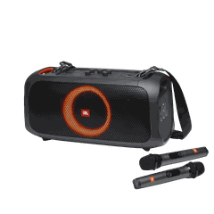 Loa Bluetooth JBL PartyBox On The Go (Kèm 2 Micro) - Hàng Chính Hãng