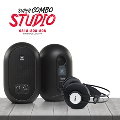 Combo KM Loa kiểm âm JBL 104 SET-BT + Tai nghe AKG K72 - Hàng Chính hãng PGI
