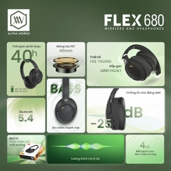 Tai Nghe Chụp Tai ALPHA WORKS FLEX 680 - Hàng Chính Hãng PGI