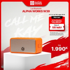 [Alpha Works x Kay Trần] Loa Bluetooth Alpha Works W39_Tặng vé FMT 