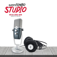 Combo KM Micro thu âm AKG ARA C22-USB + Tai nghe AKG K72 - Hàng Chính hãng PGI