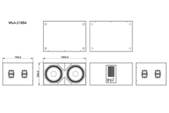 Loa Line array Wharfedale Pro WLA-218BA - Hàng Chính hãng PGI