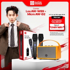 [Alpha Works x Kay Trần] Combo Loa Alpha Works W89 + Micro Alpha Works D2_Tặng vé FMT 