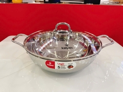 Chảo xào Inox 304 liền khối Kalpen Lager 30cm