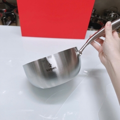 Chảo Inox 304 liền khối miệng rót Kalpen Lager Lg18,20,24,26,28