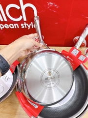 Chảo Inox liền khối chống dính Ceramic Elmich Premium Hybrid 28cm