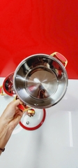 Bộ 2 nồi Inox 304 Elmich Red Velvet El 3989 size 18, 20cm