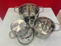 Bộ nồi Inox liền khối Elmich Trimax classic size EL2105 16,20,24cm