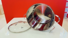 Nồi luộc gà Inox đáy 5 lớp Kalpen Lermat