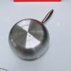Chảo Inox 304 liền khối miệng rót Kalpen Lager Lg18,20,24,26,28