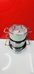 Bộ nồi chống dính Ceramic Elmich EL5241SK01 Size 18,20,24cm