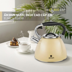 Ấm Đun Nước Inox Cao Cấp Elmich 2.5L El8281