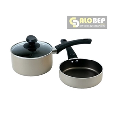 Bộ Nồi Chảo Chống Dính Baby Elmich El-1167 Đáy Từ Size 16cm