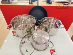 Bộ Nồi Inox 304 Cao Cấp 5 Đáy Kalpen Lermat L2