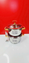 Bộ 2 nồi Inox 304 Elmich Red Velvet El 3989 size 18, 20cm