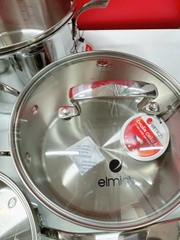 Bộ Nồi Inox Liền Khối Elmich Premium EL3100 Size 18,20,24 Quánh 16cm