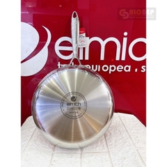 Chảo Inox 304 Sâu Lòng Đáy Từ Đúc Liền Nguyên Khối Elmich 2813Sr Size 28cm