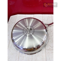 Chảo Inox 304 Sâu Lòng Đáy Từ Đúc Liền Nguyên Khối Elmich 2813Sr Size 28cm