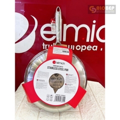 Chảo Inox 304 Sâu Lòng Đáy Từ Đúc Liền Nguyên Khối Elmich 2813Sr Size 28cm